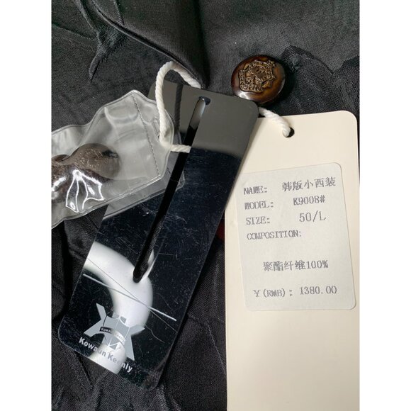 Kowaun Keenly Mens Black Tux Suit Seperate Jacket Prom Formal 40L 8691 NWT - Picture 5 of 9